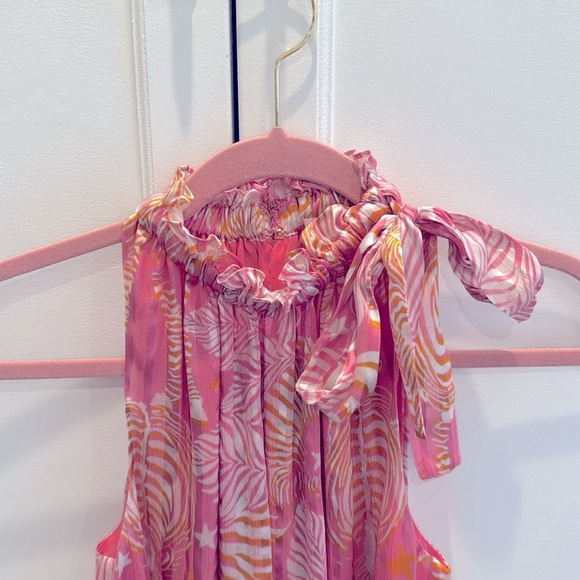 Pink Ruffle Ramy Brook Blouse - Picture 2 of 4